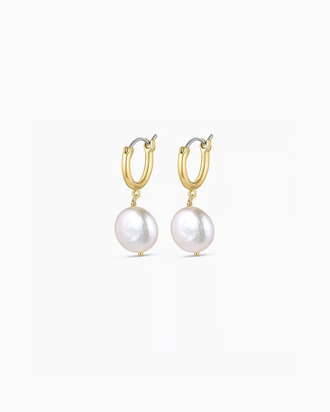 Reese Pearl Huggie Earrings