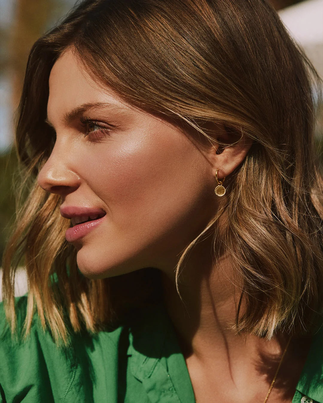 Sunny Huggie Hoop Earrings