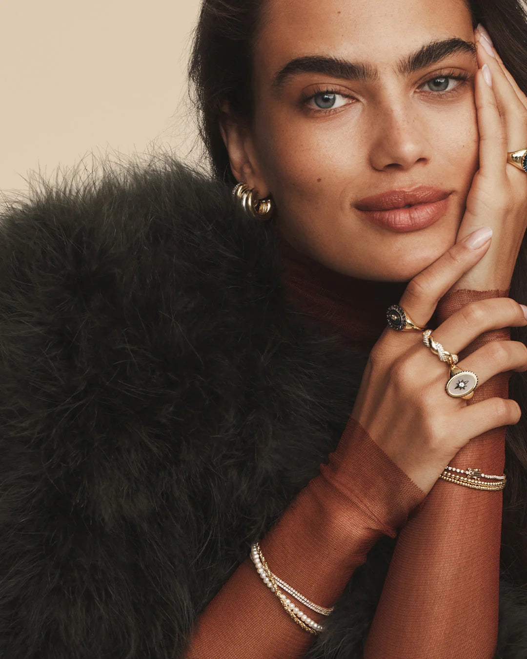 VINTAGE BURST COIN RING