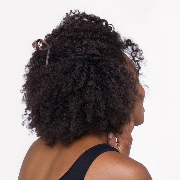 RECYCLED PLASTIC LARGE LOOP CLAW CLIPS 2pc - Black & Tort