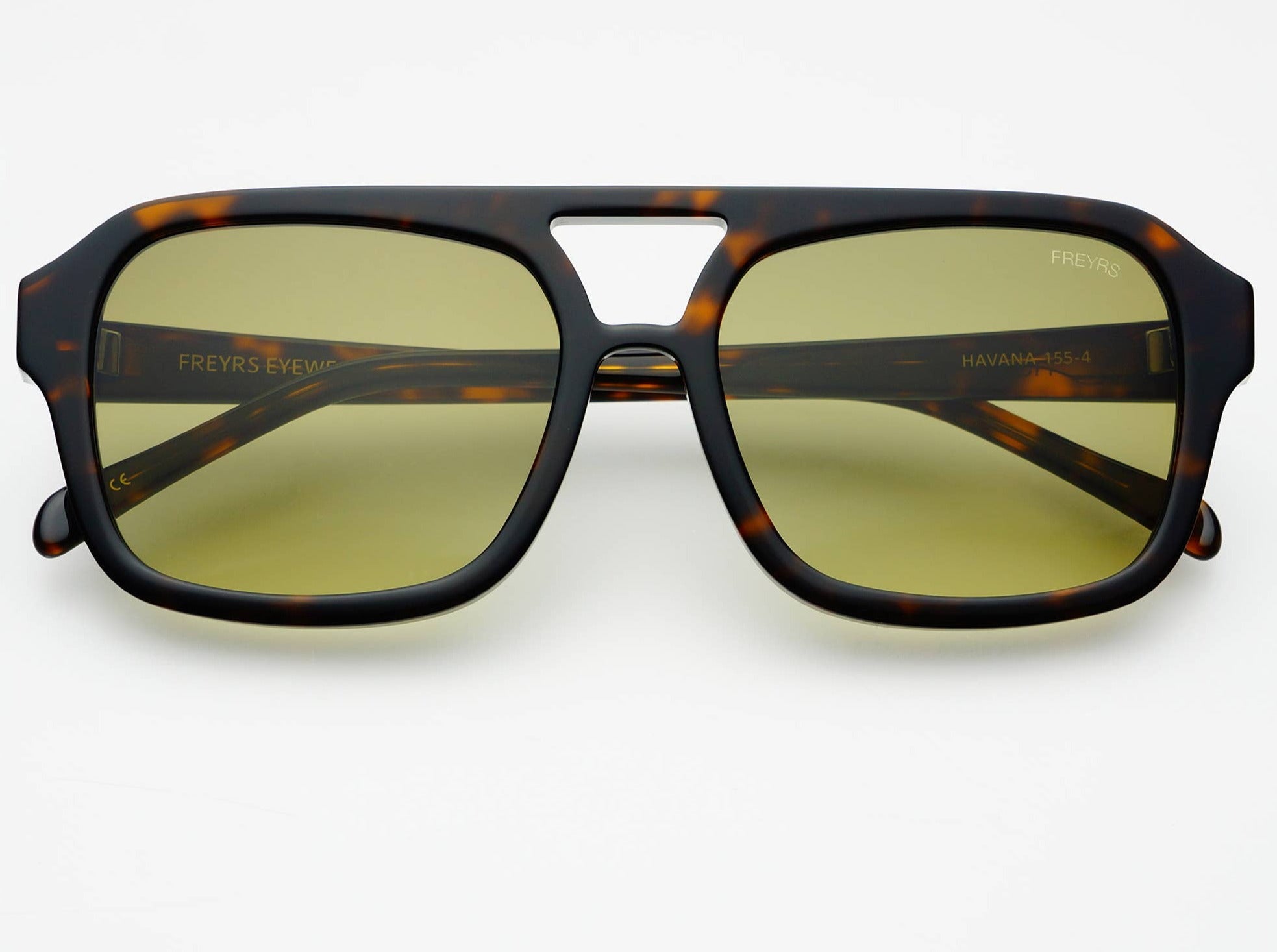 FREYRS Eyewear - Havana Acetate Aviator Sunglasses: Dark Tortoise