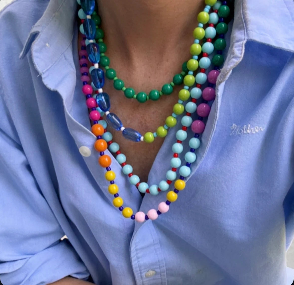 COLORFUL CAPSULE NECKLACE SET
