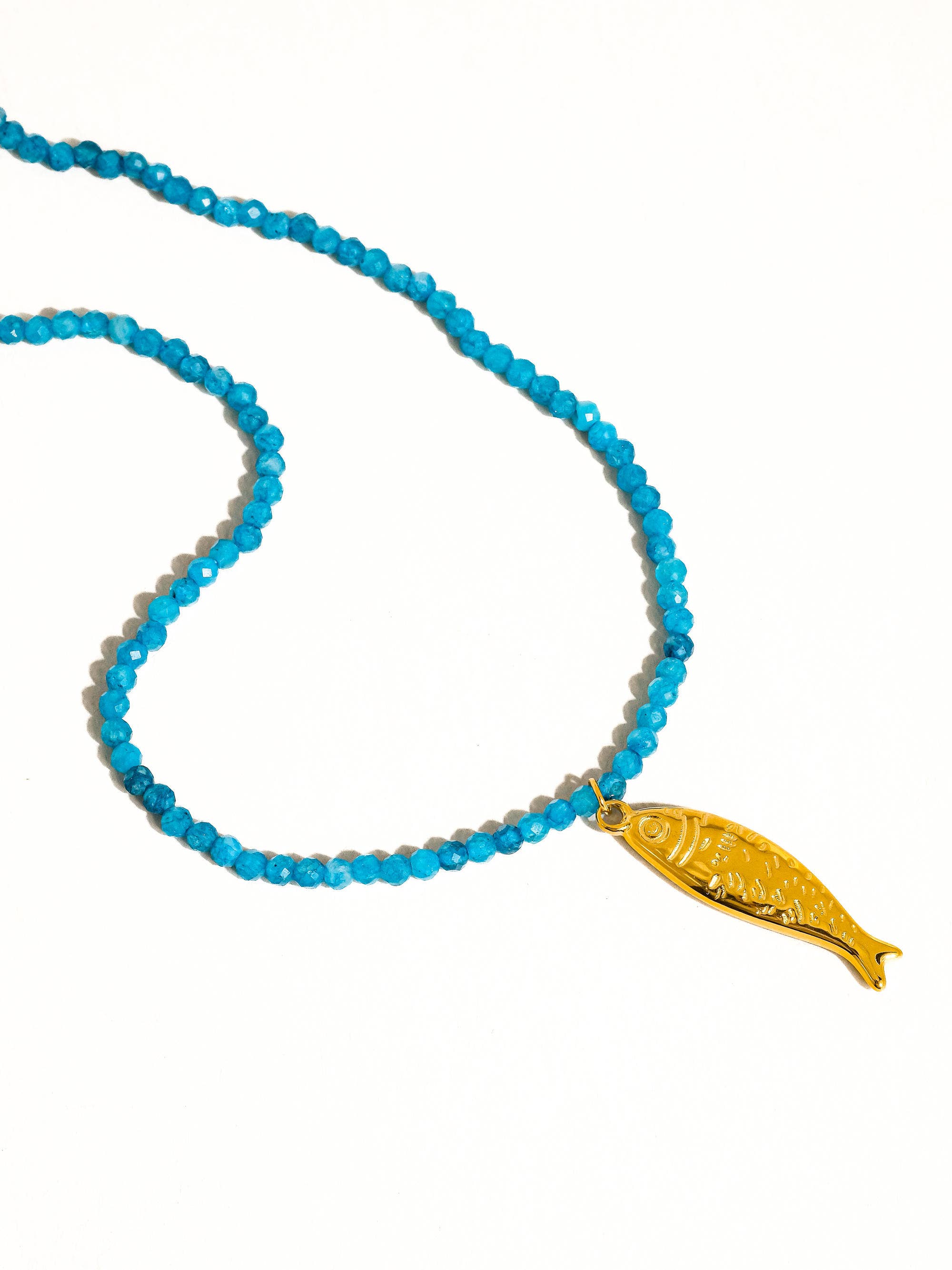 SASHA NON-TARNISH FISH BEADED NECKLACE