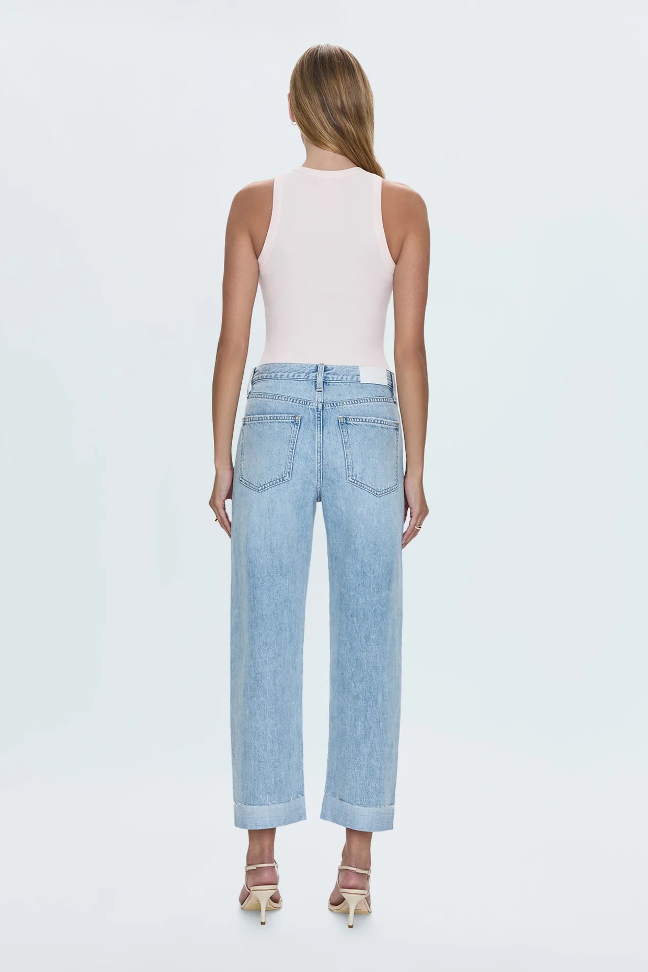 KACEY MID RISE CUFFED BOYFRIEND JEANS in berkeley wash