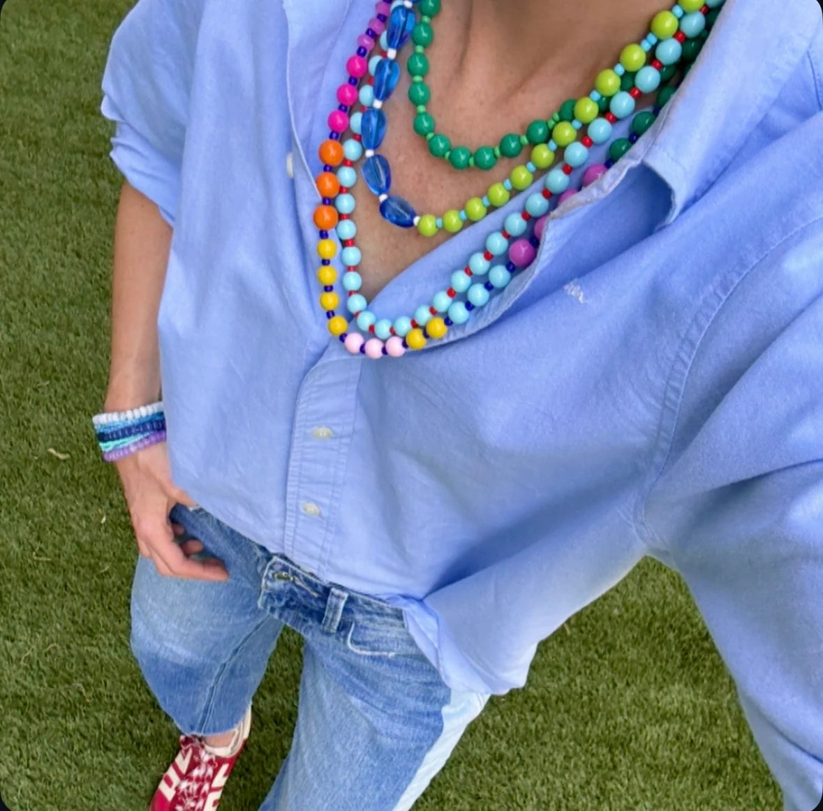 COLORFUL CAPSULE NECKLACE SET