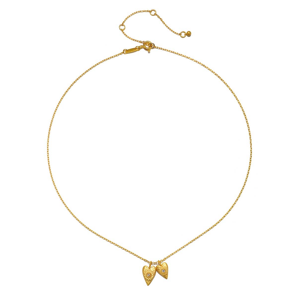 SACRED CONNECTION DOUBLE HEART NECKLACE