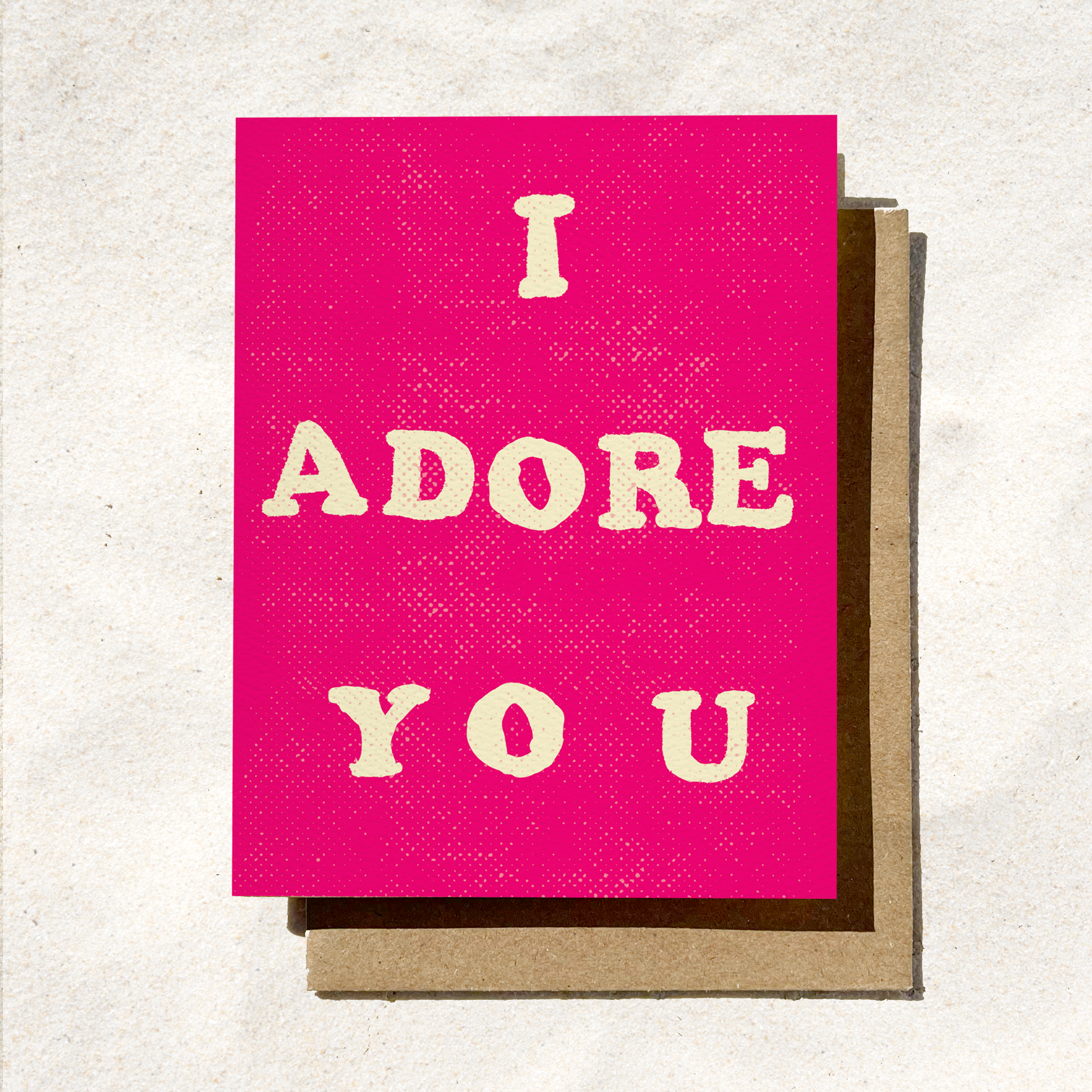 Daydream Prints - I Adore You Card