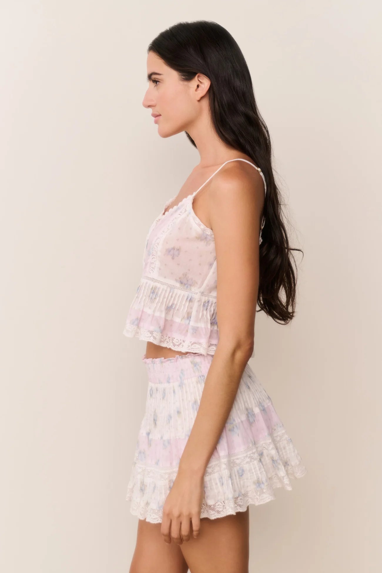 GLORIANA MIXED PRINT MINI SKIRT