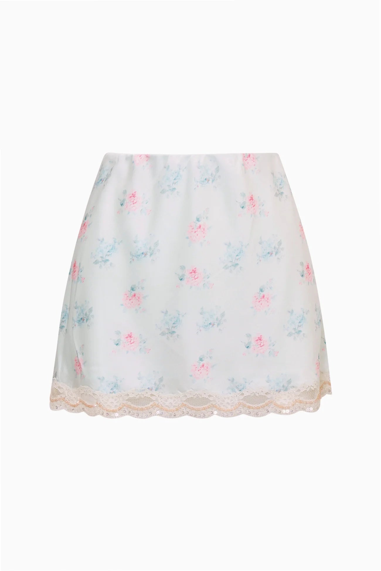 BERNES MINI SATIN SLIP SKIRT