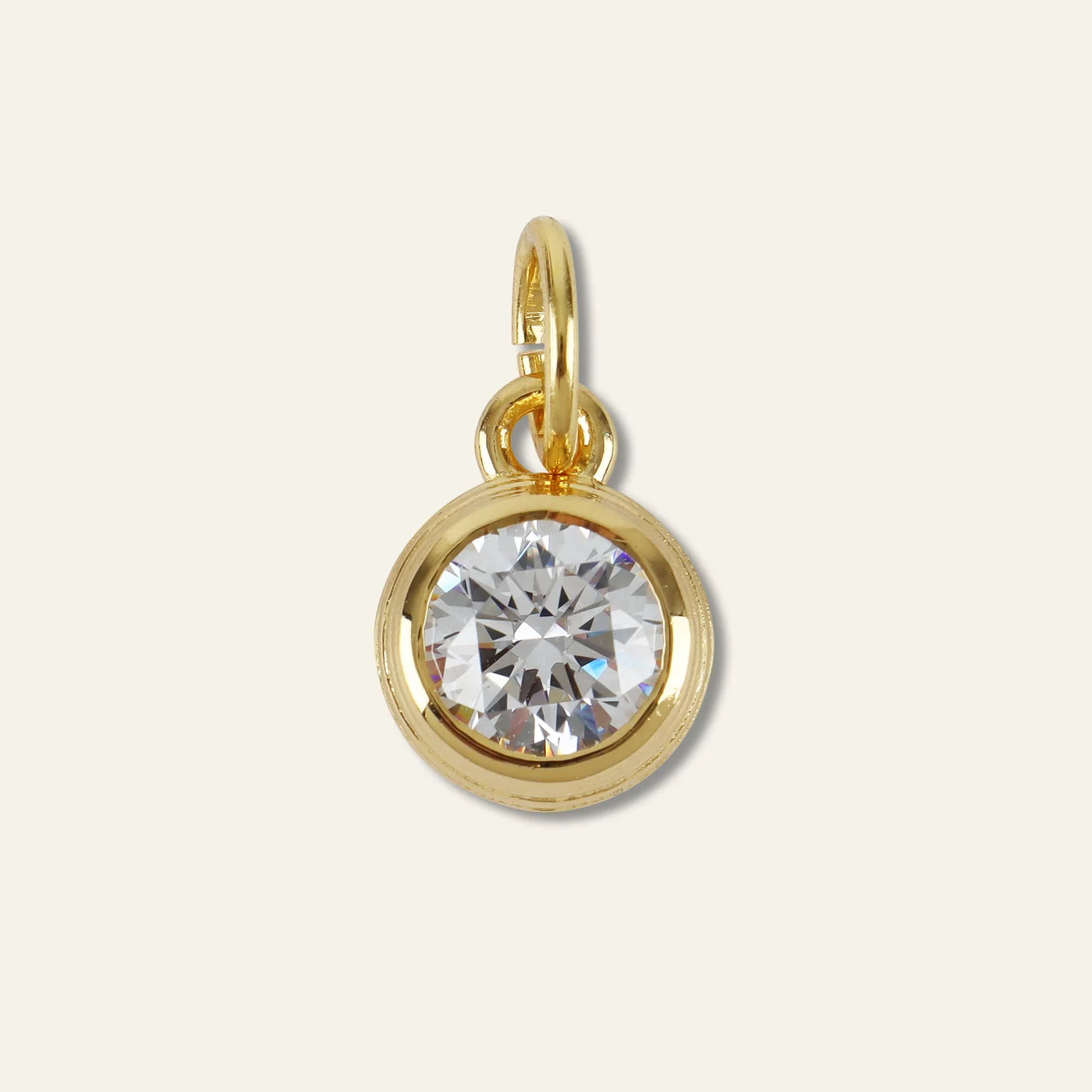 HART Pink Sherbet Cord Necklace w/ clear bezel charm