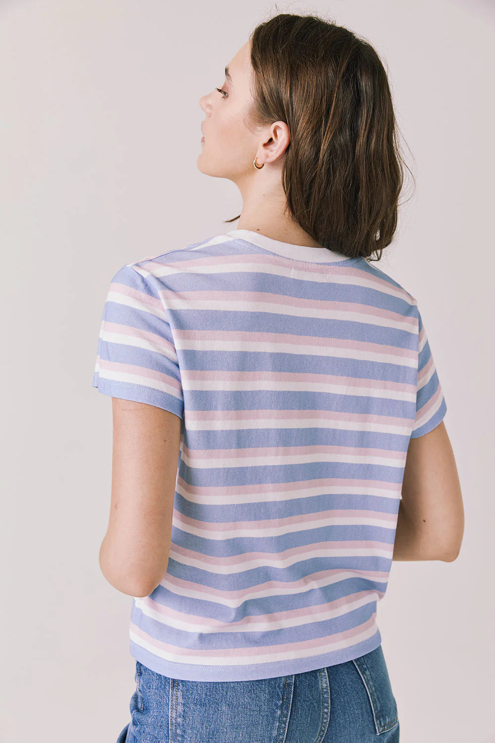 COSMO PINK STRIPES TEE