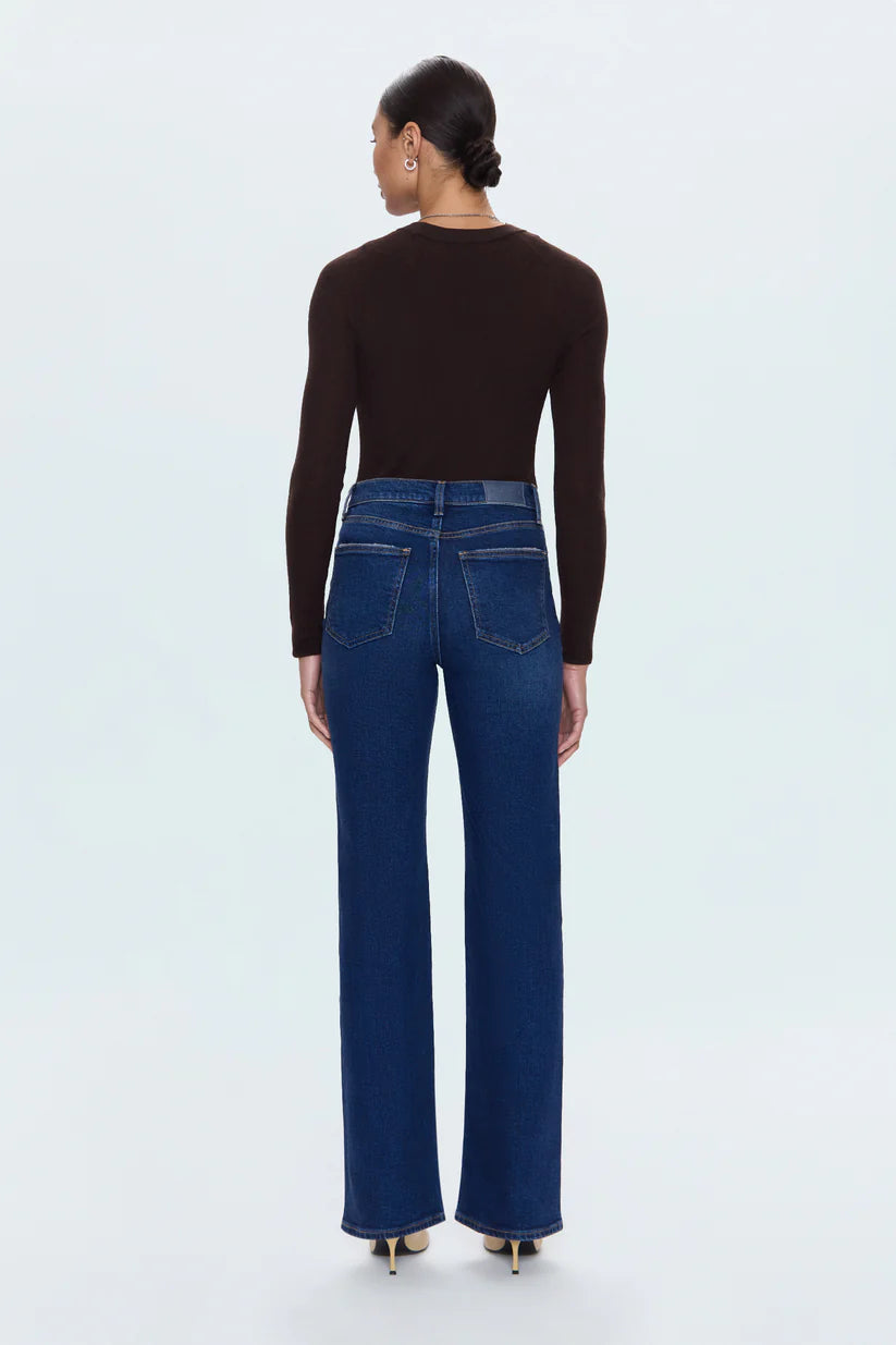 EVIE HI RISE SLIM BOOT JEANS in penthouse