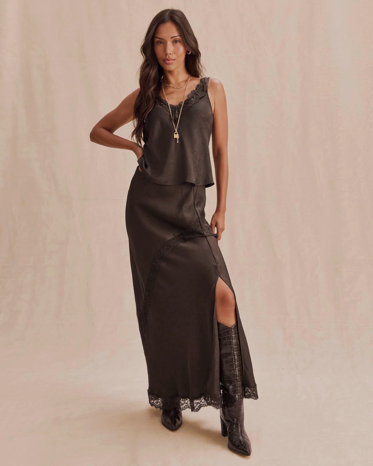 Penelope Lace Maxi Skirt
