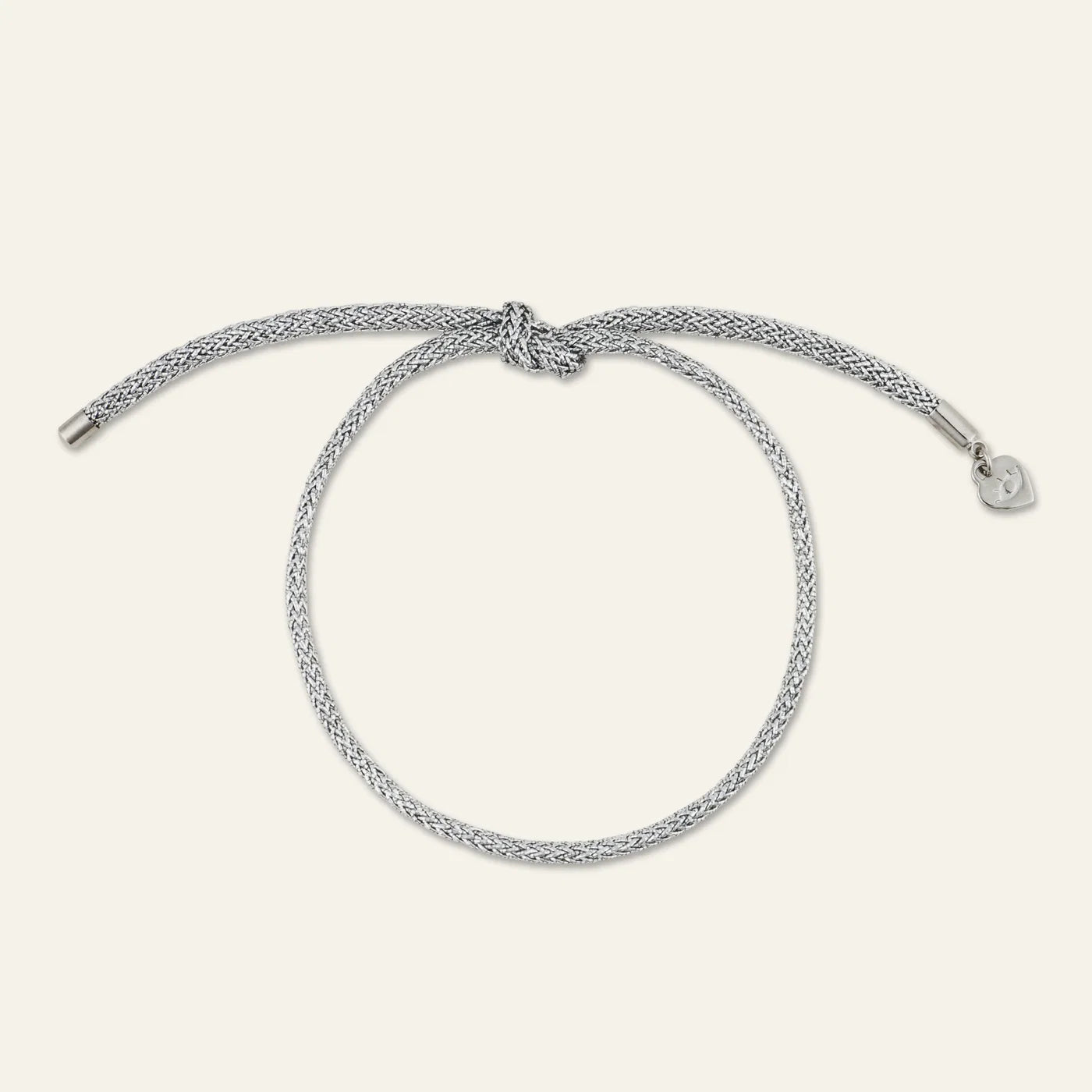 HART Silver Lurex Bracelet w/ gold butterfly charm