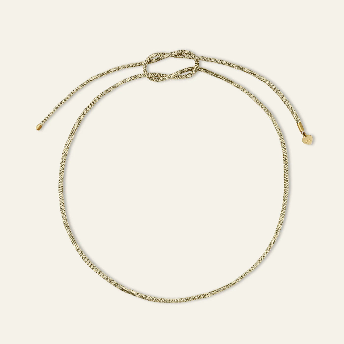 HART Gold Lurex Necklace w/ star compass charm