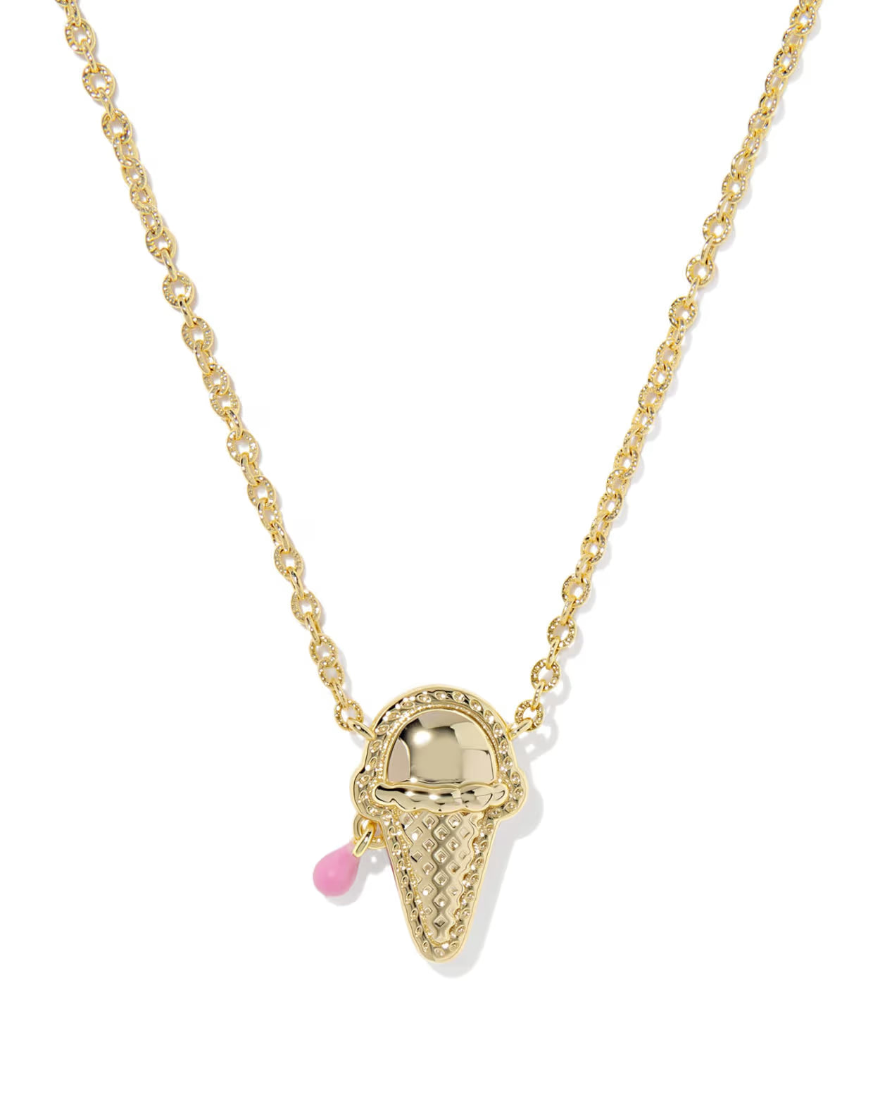 ICE CREAM GOLD SHORT PENDANT NECKLACE