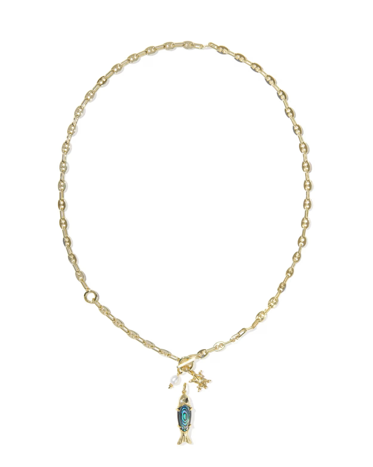 PARKER FISH LONG CHARM NECKLACE