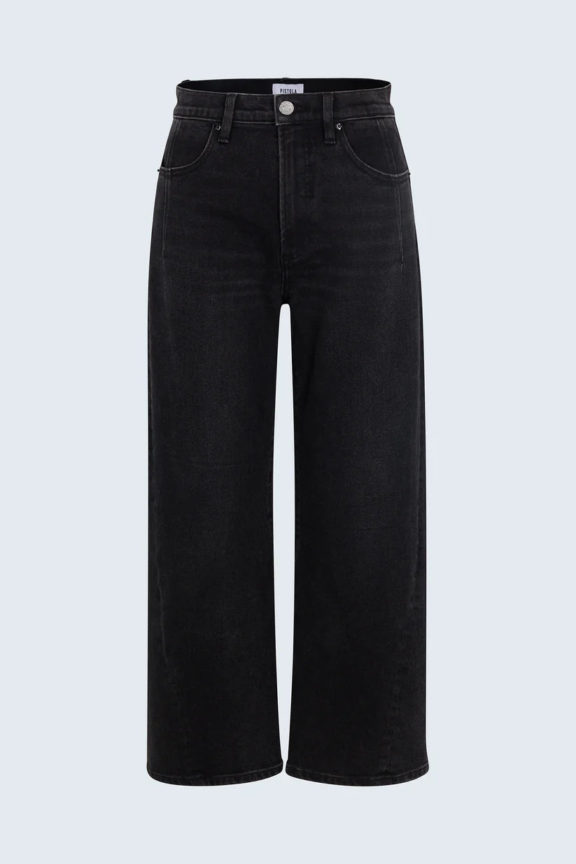 KYRA HIGH RISE BOWED ANKLE JEANS in jetset