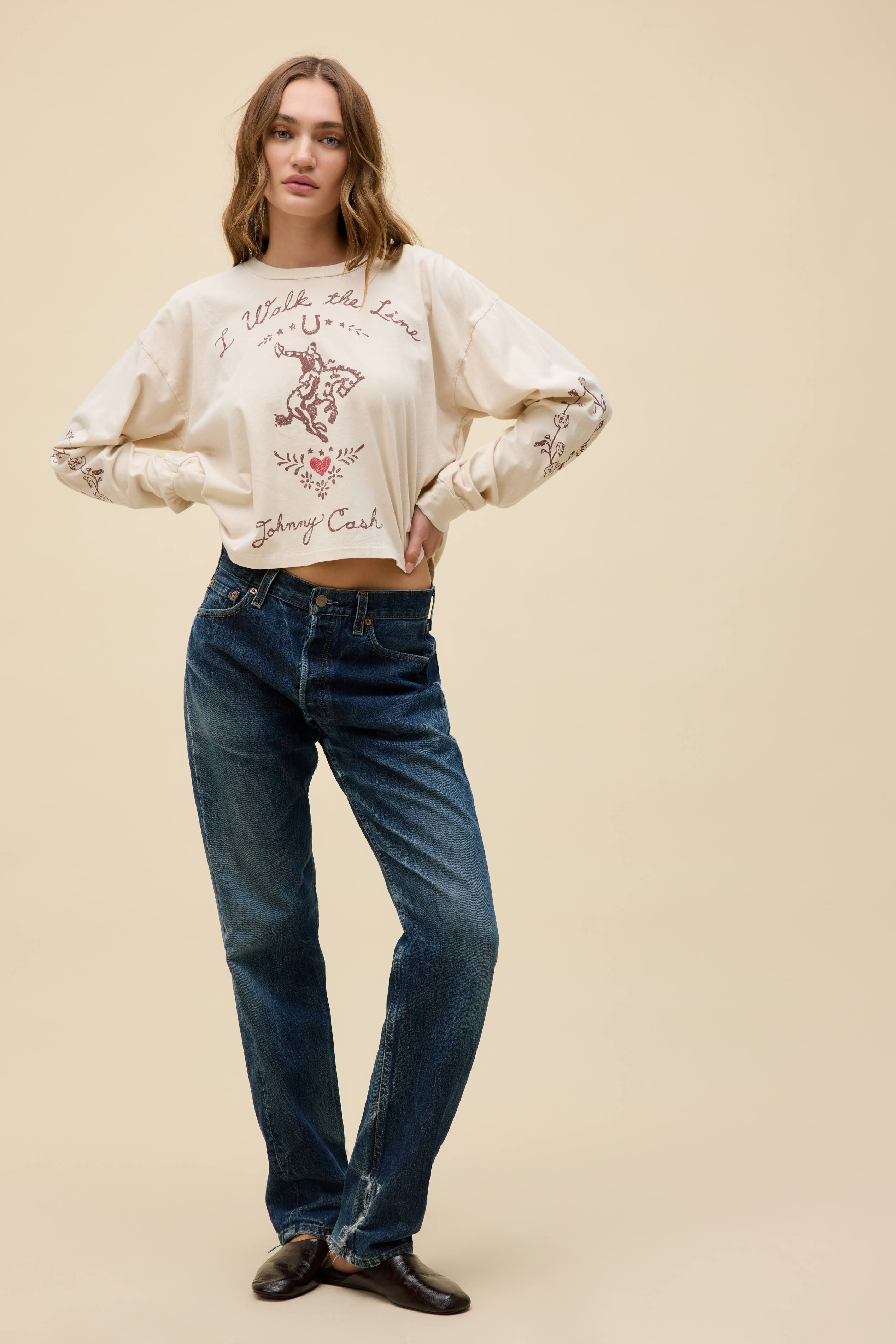 JOHNNY CASH WALK THE LINE MEET + GREET LONG SLEEVE TEE