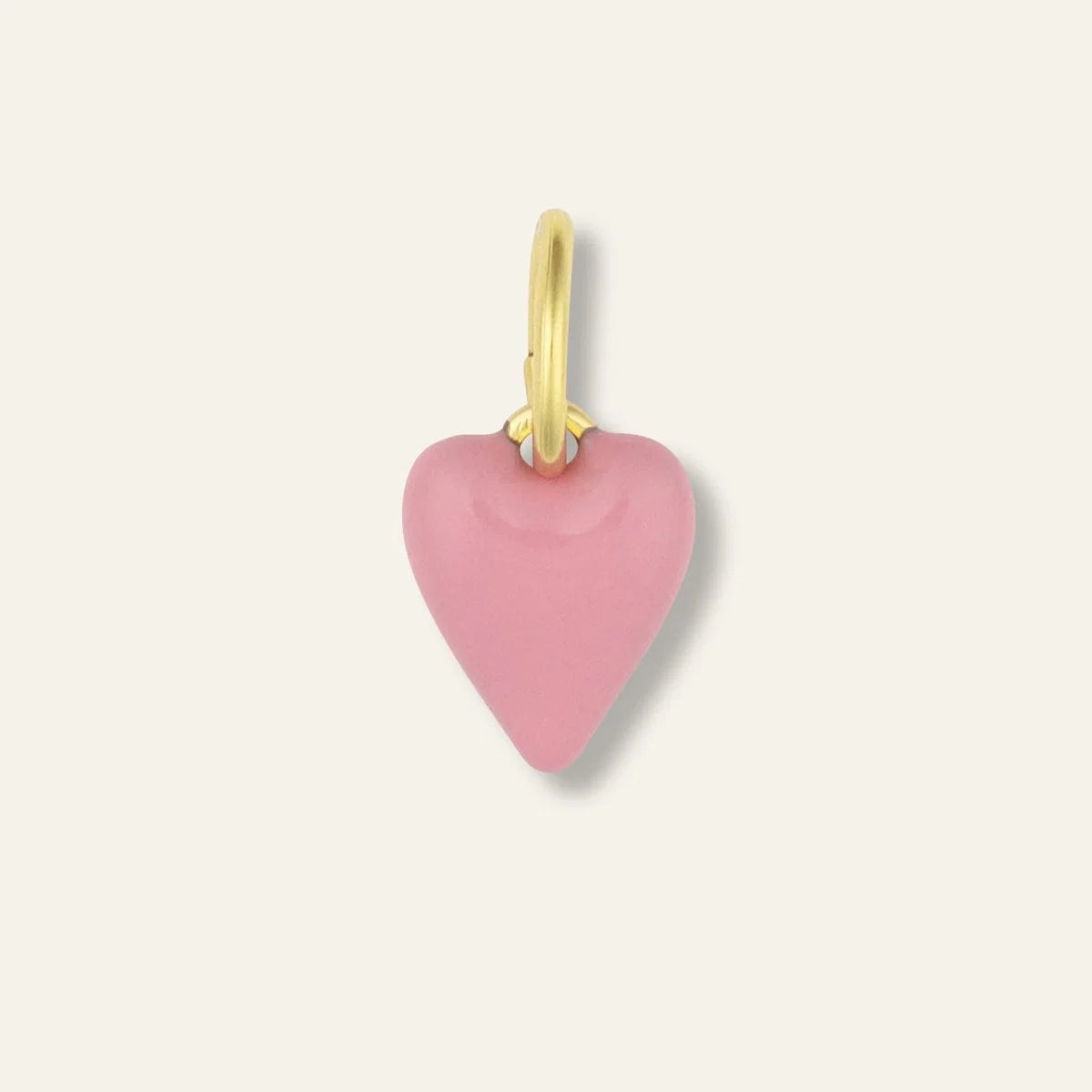 HART Gold Lurex Bracelet w/ pink enamel heart charm