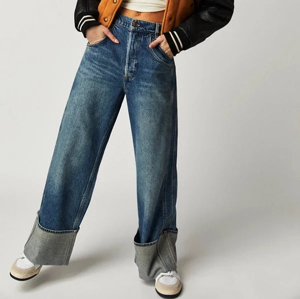FINAL COUNTDOWN LOW RISE CUFFED BOYFRIEND DENIM