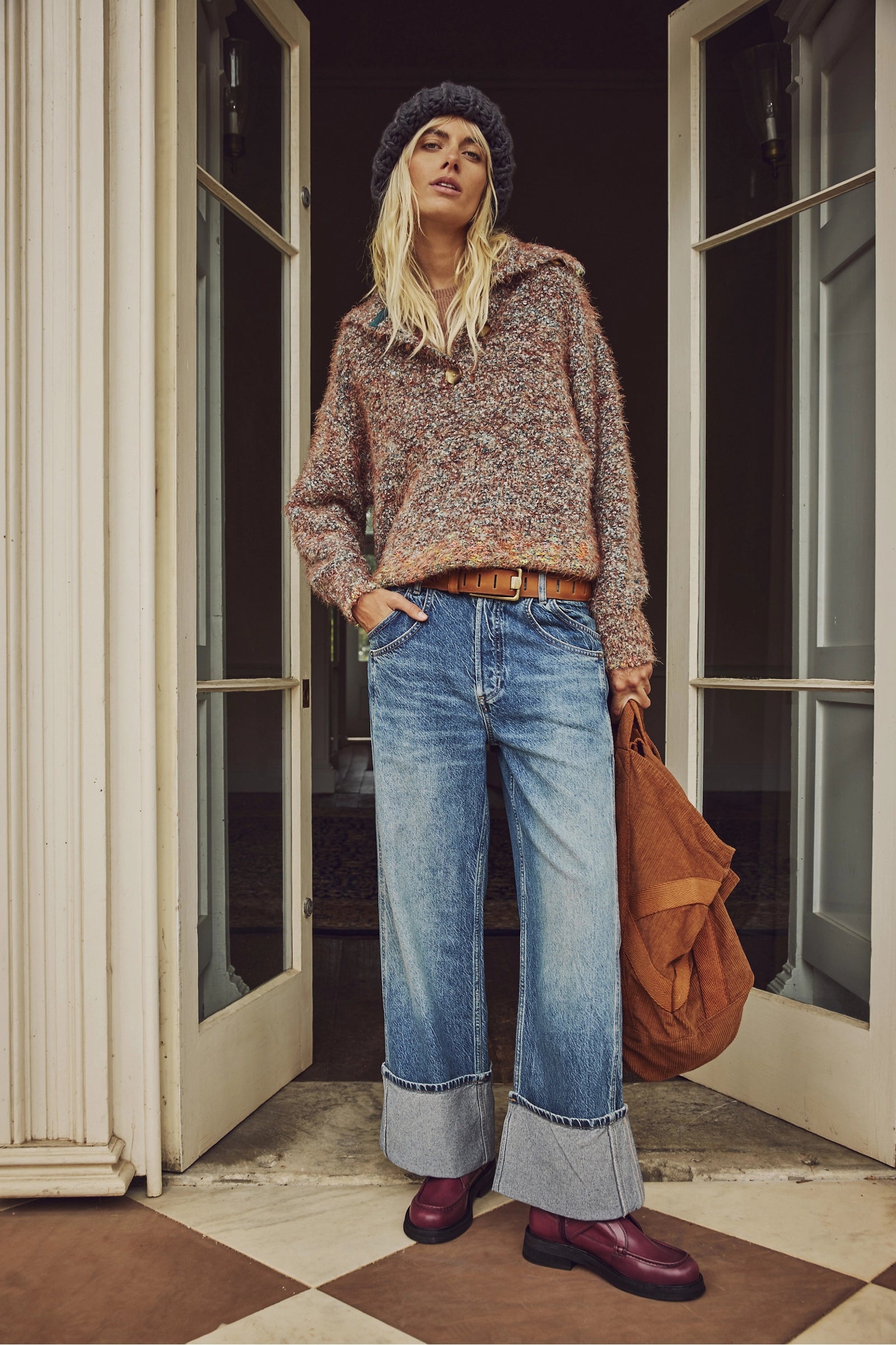 FINAL COUNTDOWN LOW RISE CUFFED BOYFRIEND DENIM