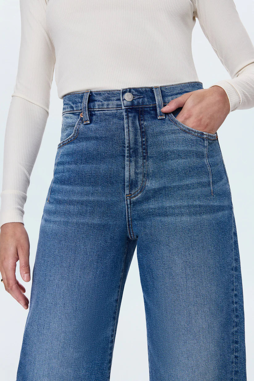 KYRA HIGH RISE BOWED ANKLE JEANS in soho