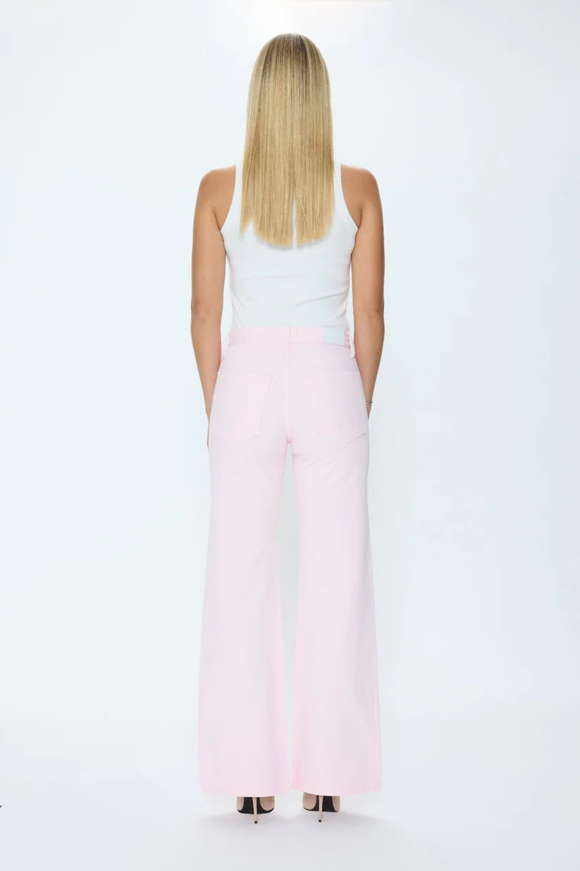 LARSEN RELAXED FLARE JEANS in blush