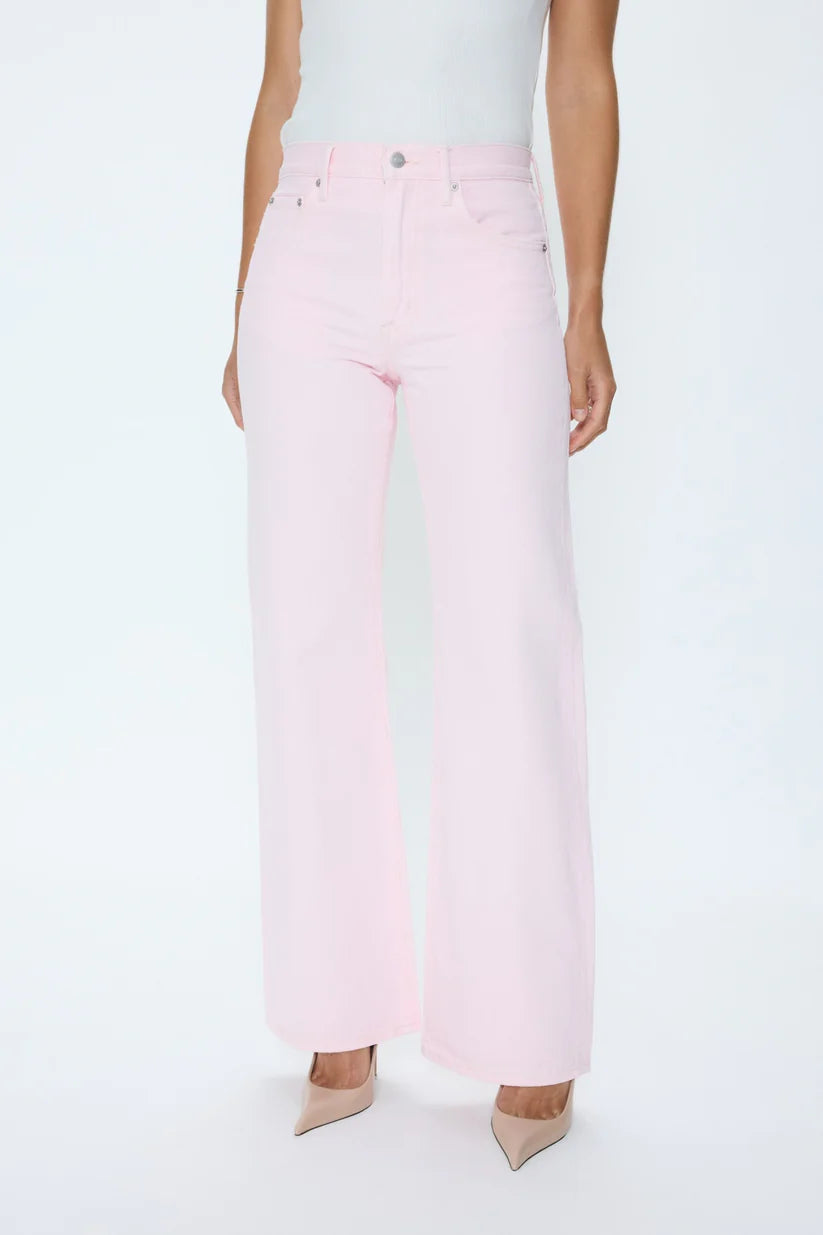 LARSEN RELAXED FLARE JEANS in blush