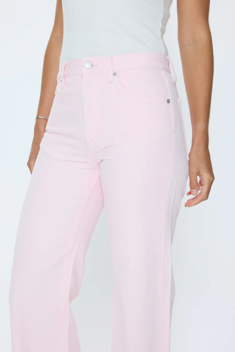LARSEN RELAXED FLARE JEANS in blush