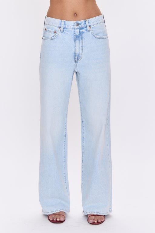 HENDRIX HIGH RISE RELAXED BAGGY JEANS in waterfall