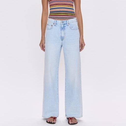 HENDRIX HIGH RISE RELAXED BAGGY JEANS in waterfall