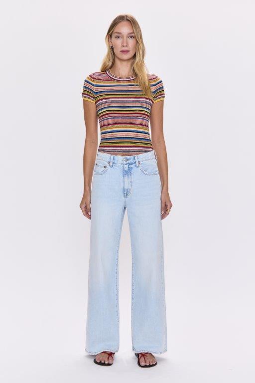 HENDRIX HIGH RISE RELAXED BAGGY JEANS in waterfall