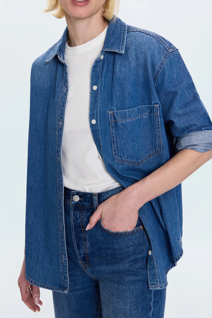 JAIME ESSENTIAL DENIM SHIRT in agenda