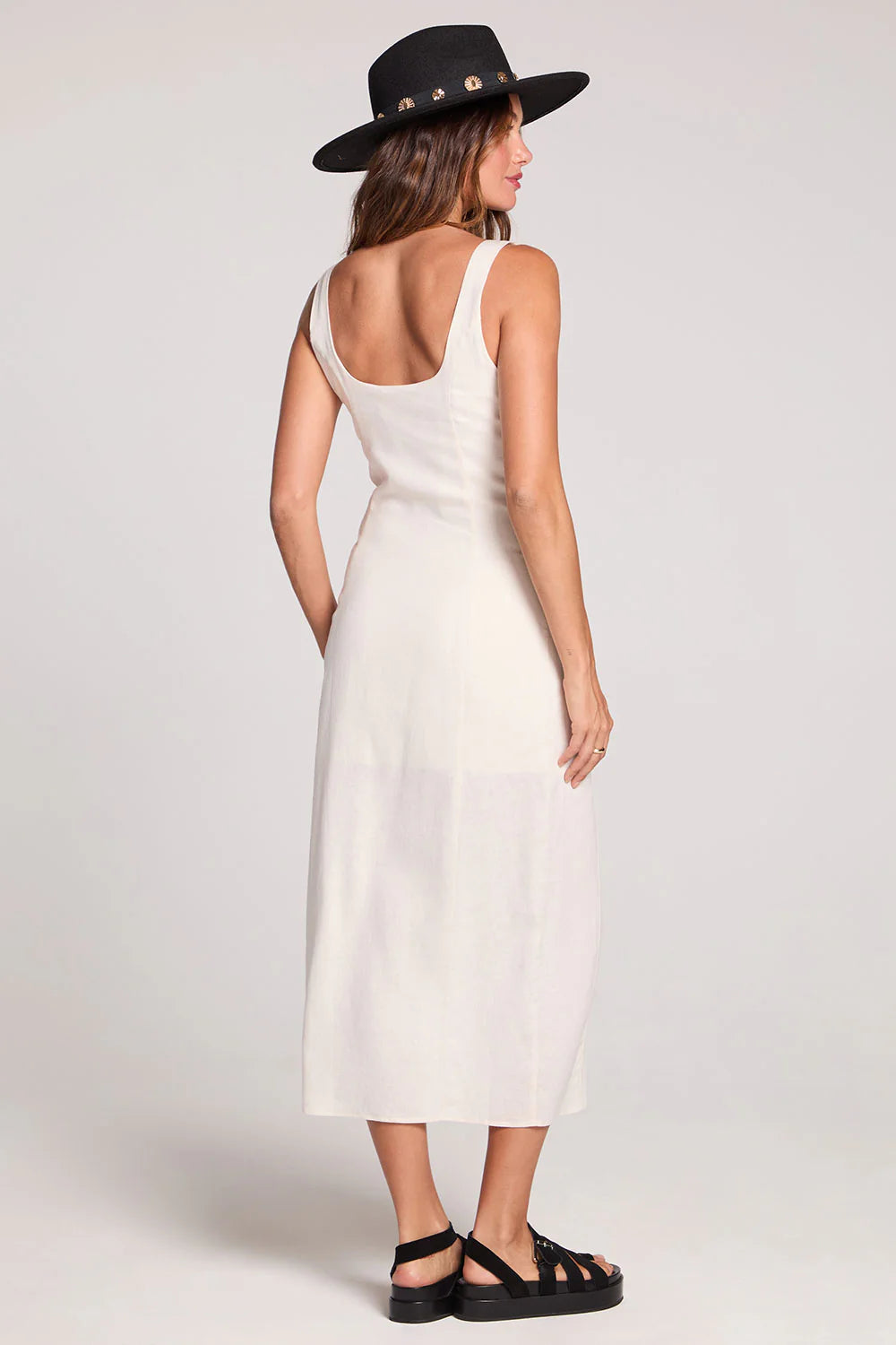 ECRU MIDI DRESS