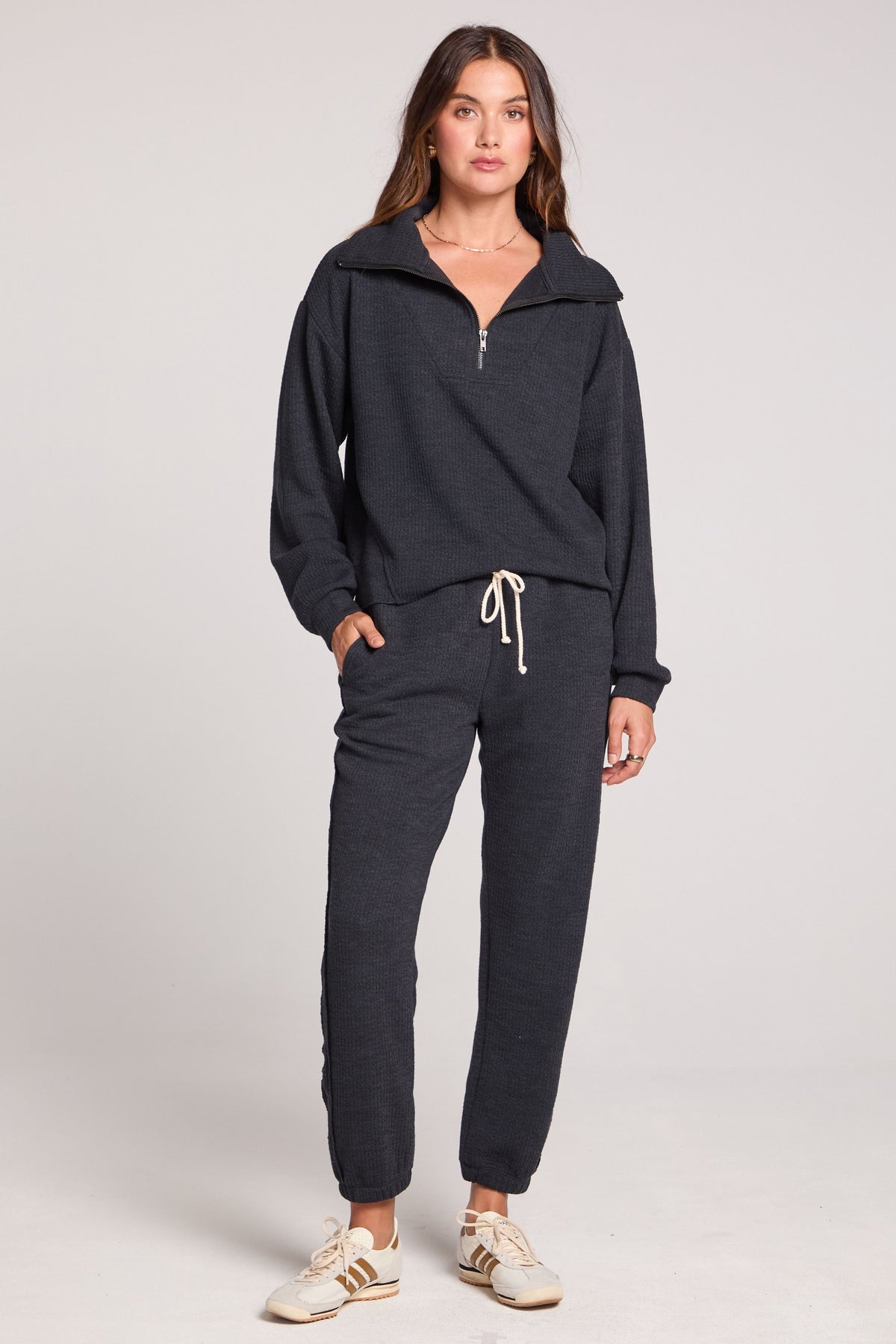 HALF ZIP SEAM PULLOVER