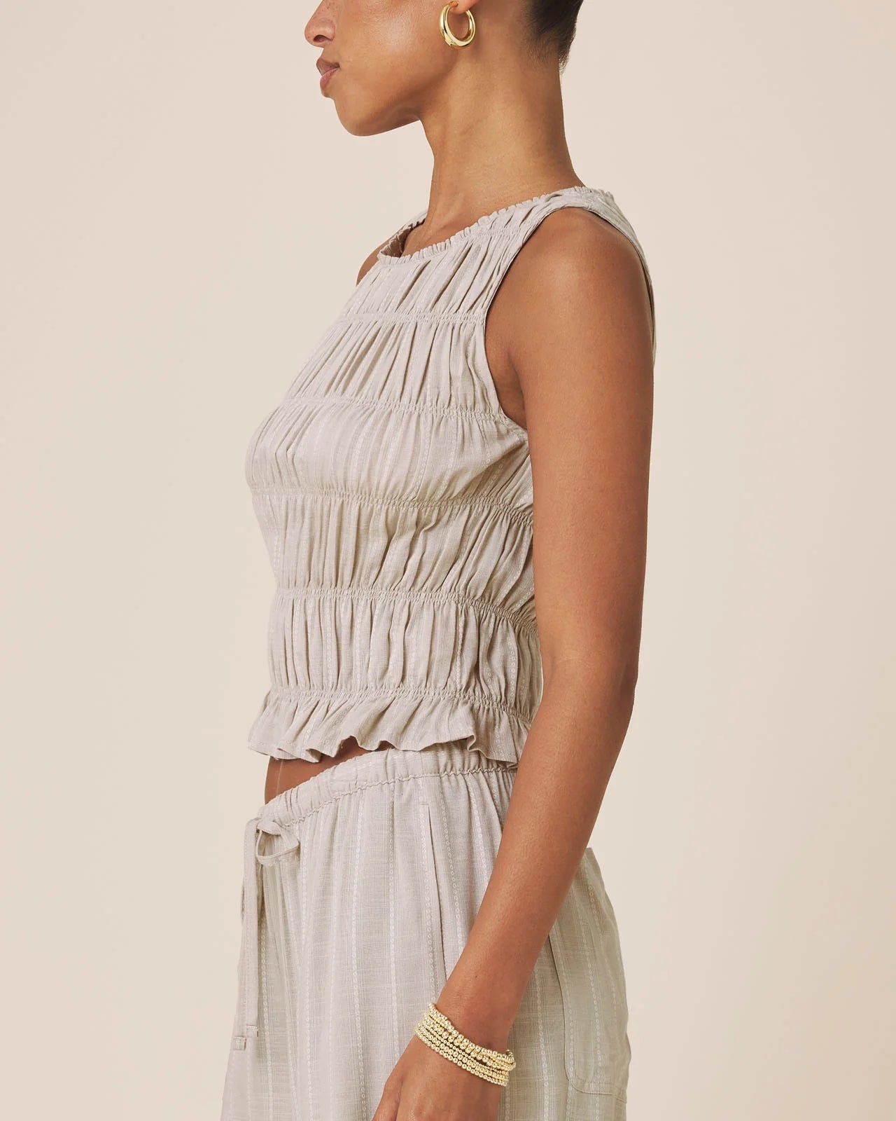 BIANCA SMOCKED TANK