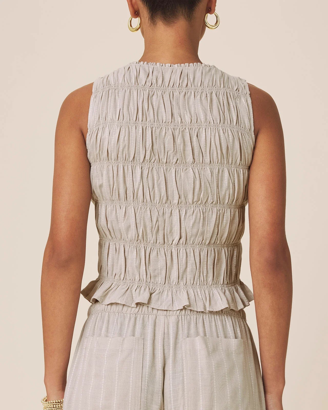BIANCA SMOCKED TANK