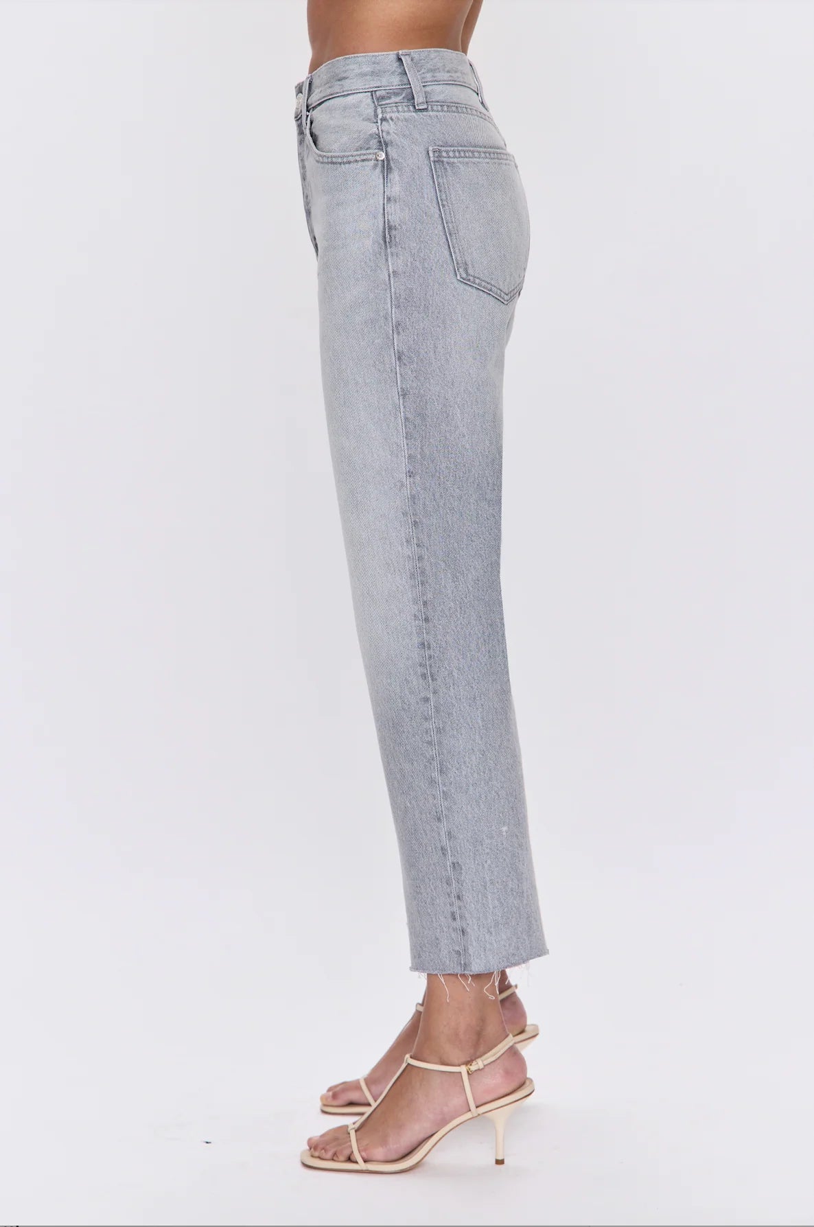 CASSIE CROP HIGH RISE STRAIGHT JEANS in enigma