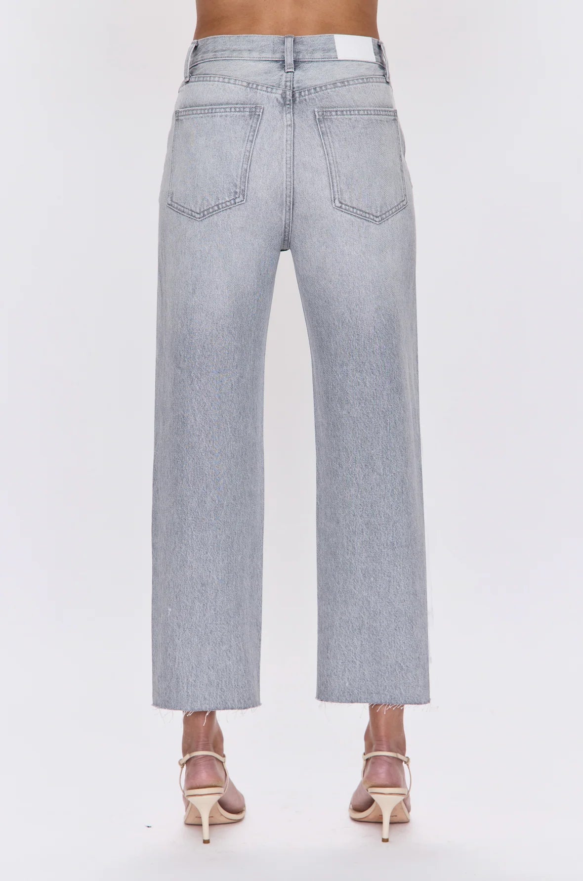 CASSIE CROP HIGH RISE STRAIGHT JEANS in enigma