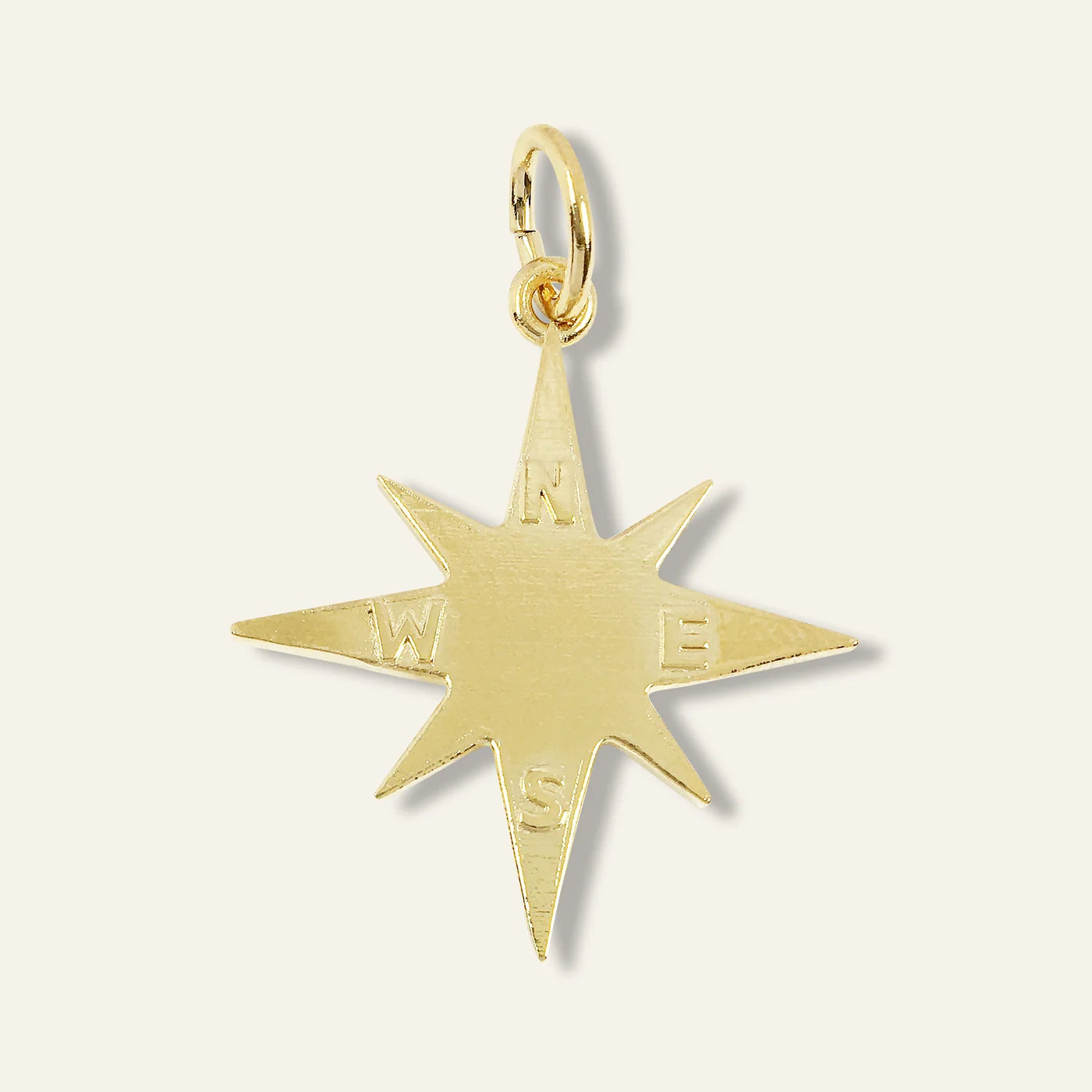 HART Gold Lurex Necklace w/ star compass charm