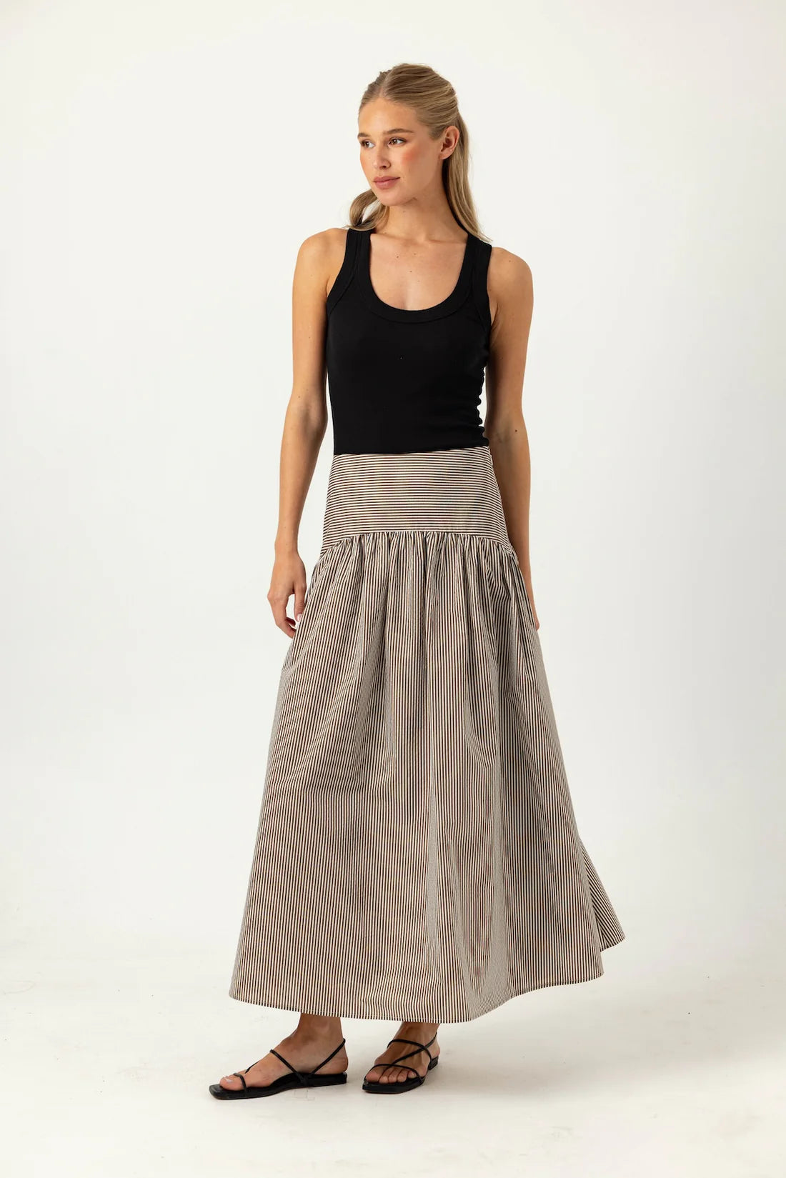 STRIPE CELESTE SKIRT