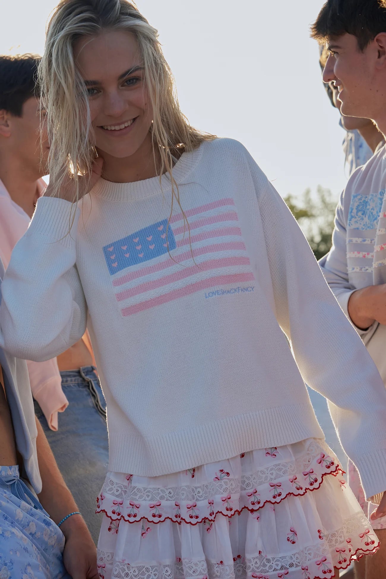 TY COTTON FLAG PULLOVER