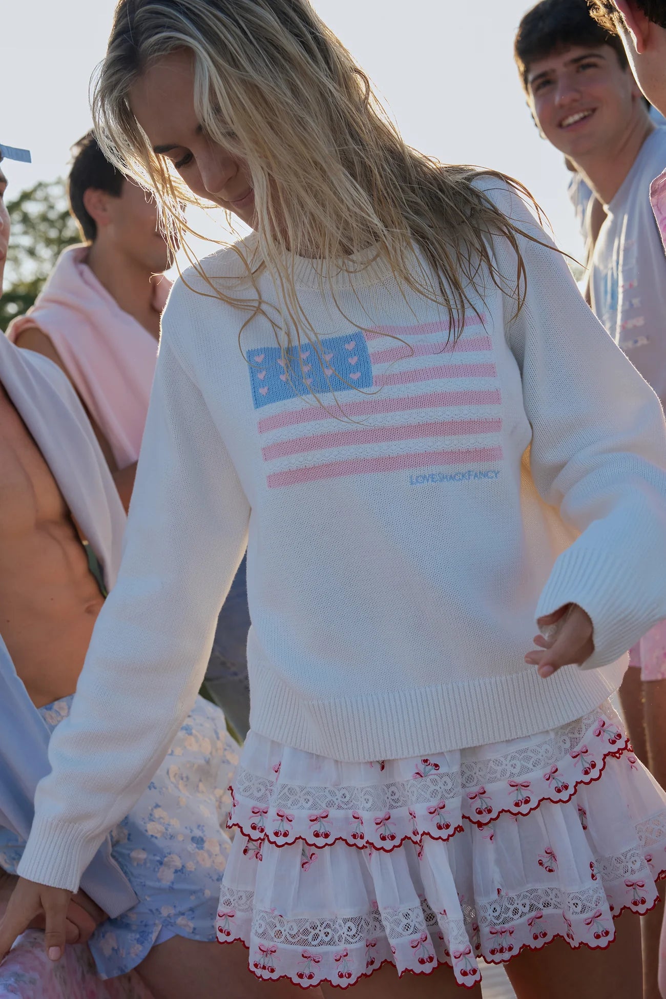 TY COTTON FLAG PULLOVER