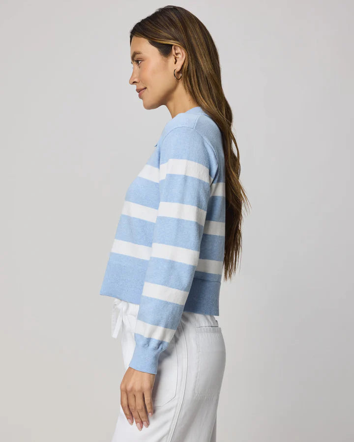 PHOEBE POLO STRIPED SWEATER