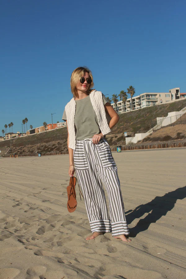 ELLA CONTRAST STRIPE PANTS
