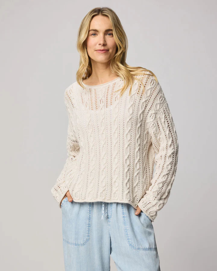 BRENNAN CABLE KNIT SWEATER