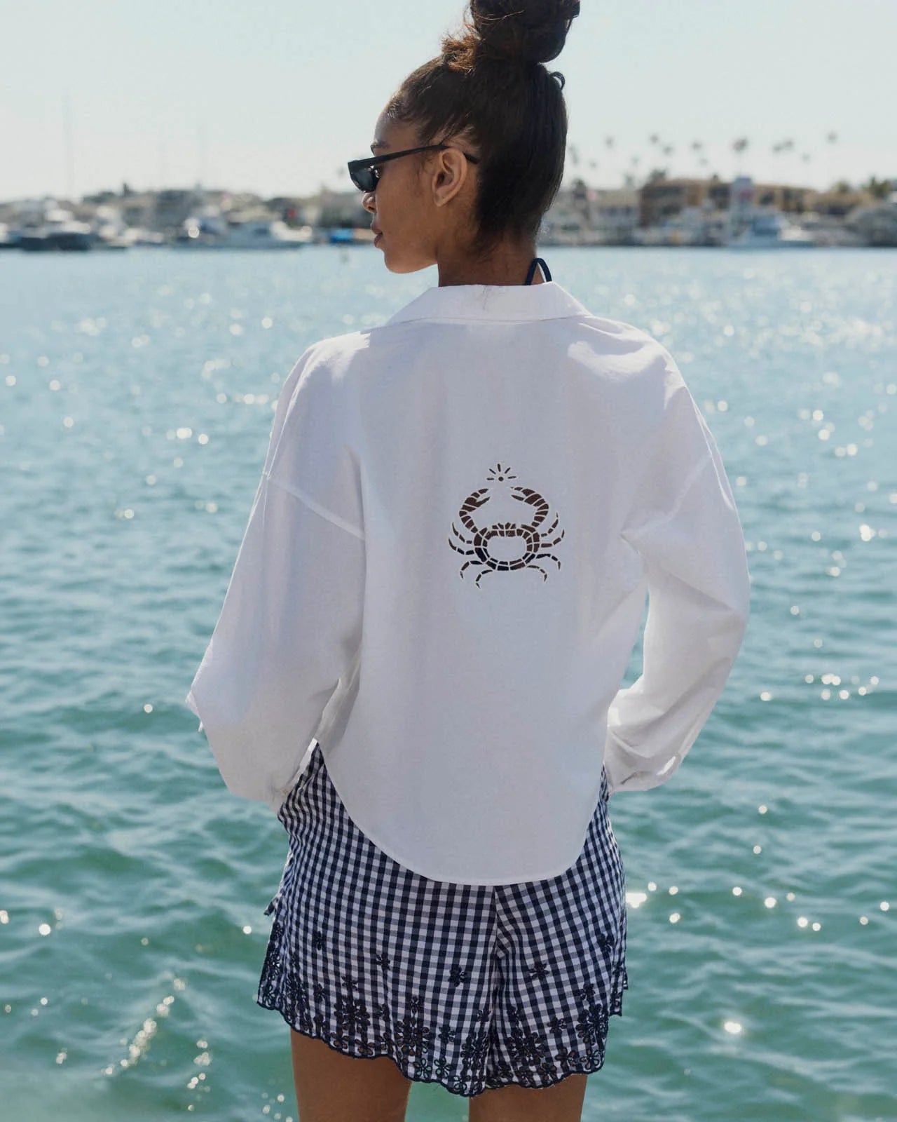 MALLORY POPLIN BUTTON DOWN SHIRT