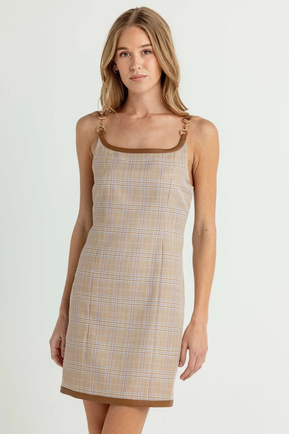 Noah Leather Trim Dress