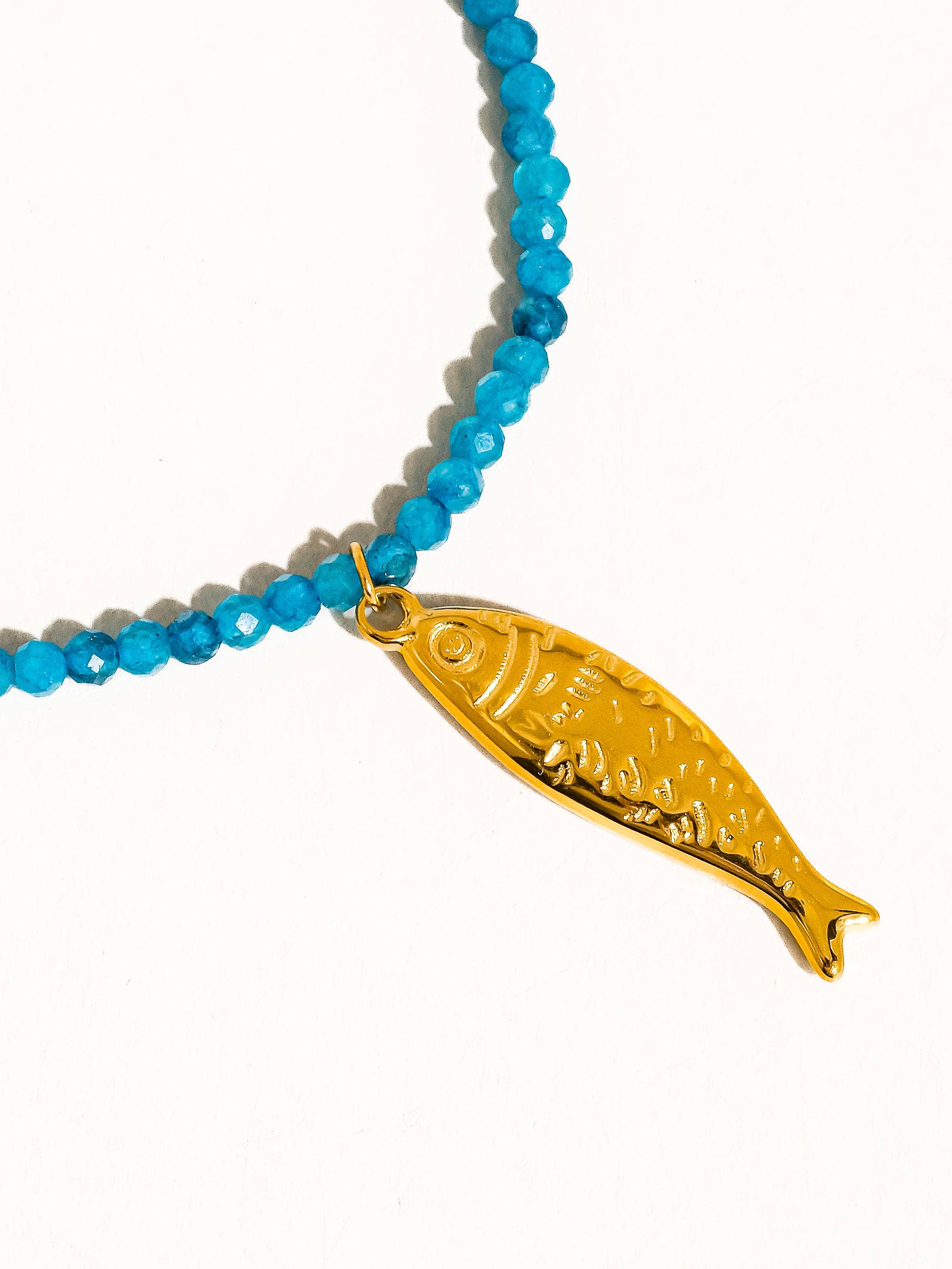 SASHA NON-TARNISH FISH BEADED NECKLACE